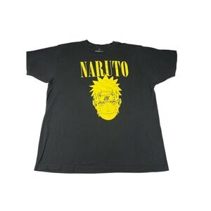 Naruto Anime Graphic Tee Black Short Sleeve‎ T-Shirt Men's